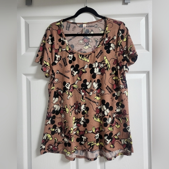 LulaRoe Disney Womens  Mickey Minnie Mouse T-Shiry Size L - Picture 1 of 4